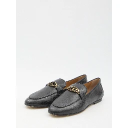 Leather loafers