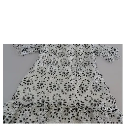 White Cutout Design Polyester A-line Midi Dress