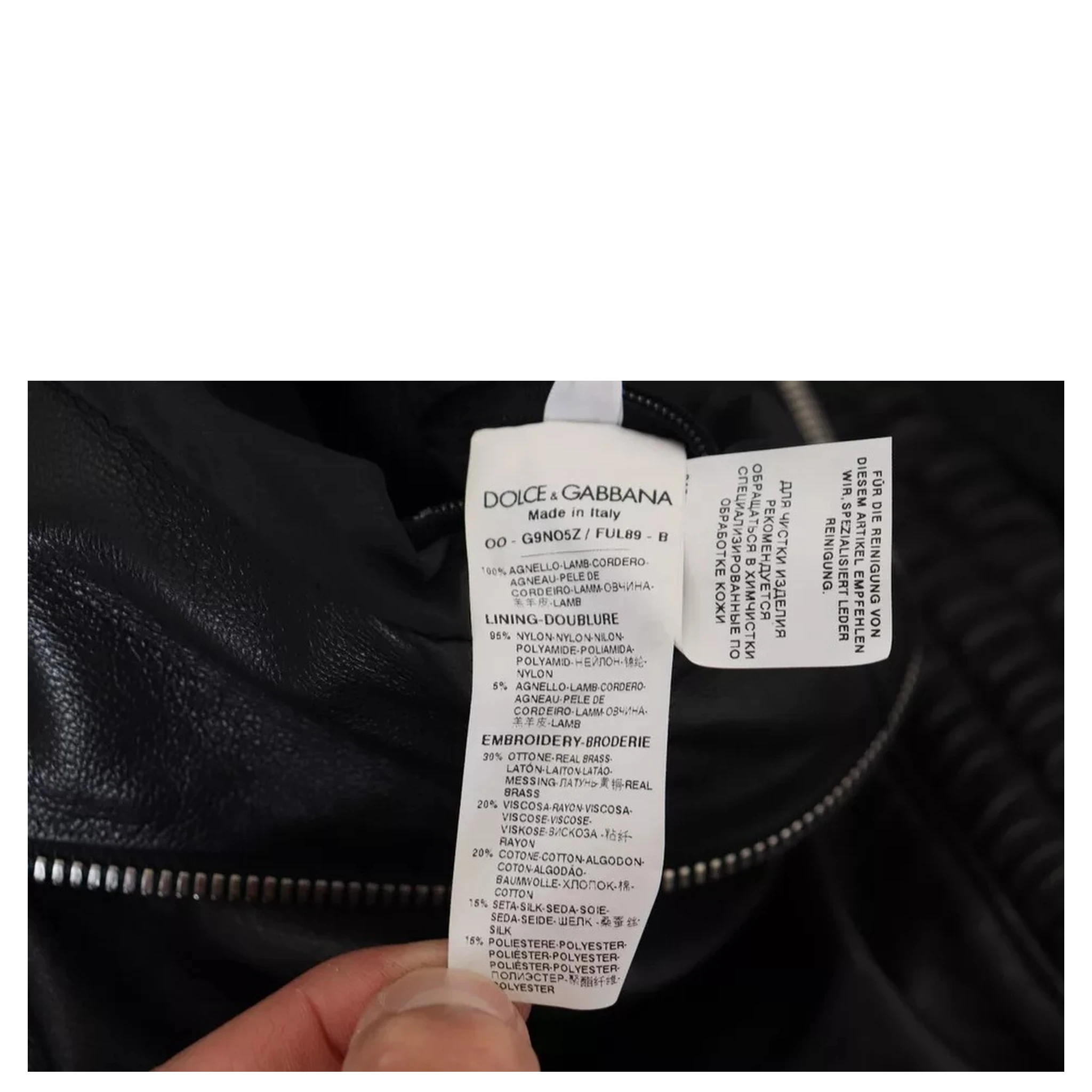 Black Leather Hooded Blouson Coat Jacket