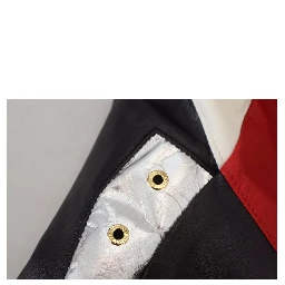 Black Leather Hooded Blouson Coat Jacket