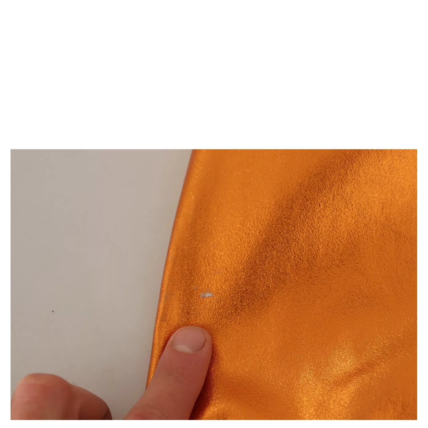 Metallic Orange Sleeveless Sheath Dress