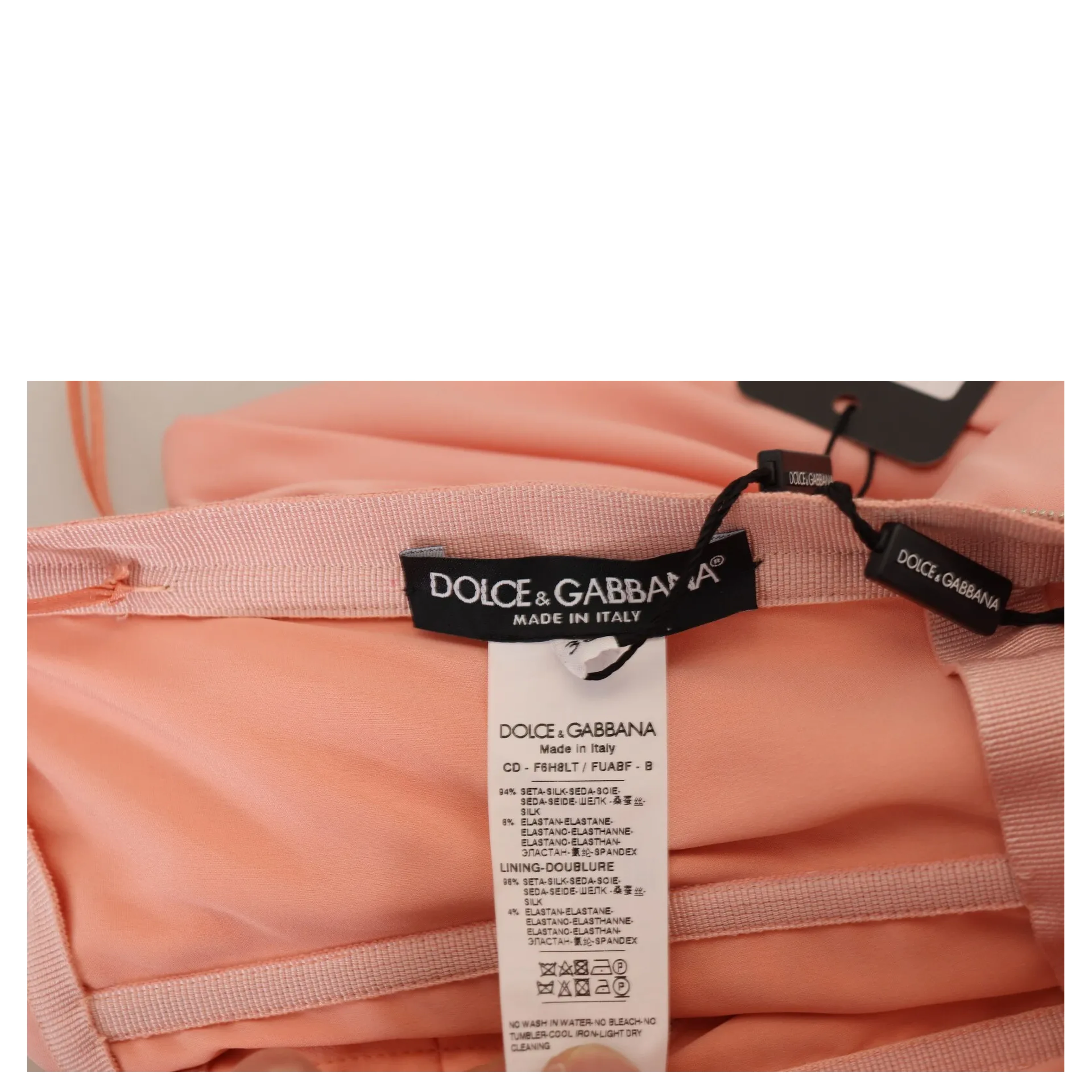 Pink Silk Stretch Strapless Sheath Midi Dress