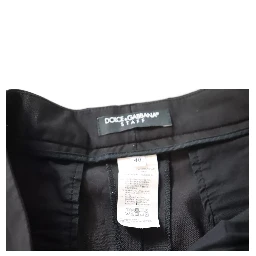 Black High Waist Tapered Trouser Pants