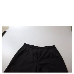 Black High Waist Tapered Trouser Pants