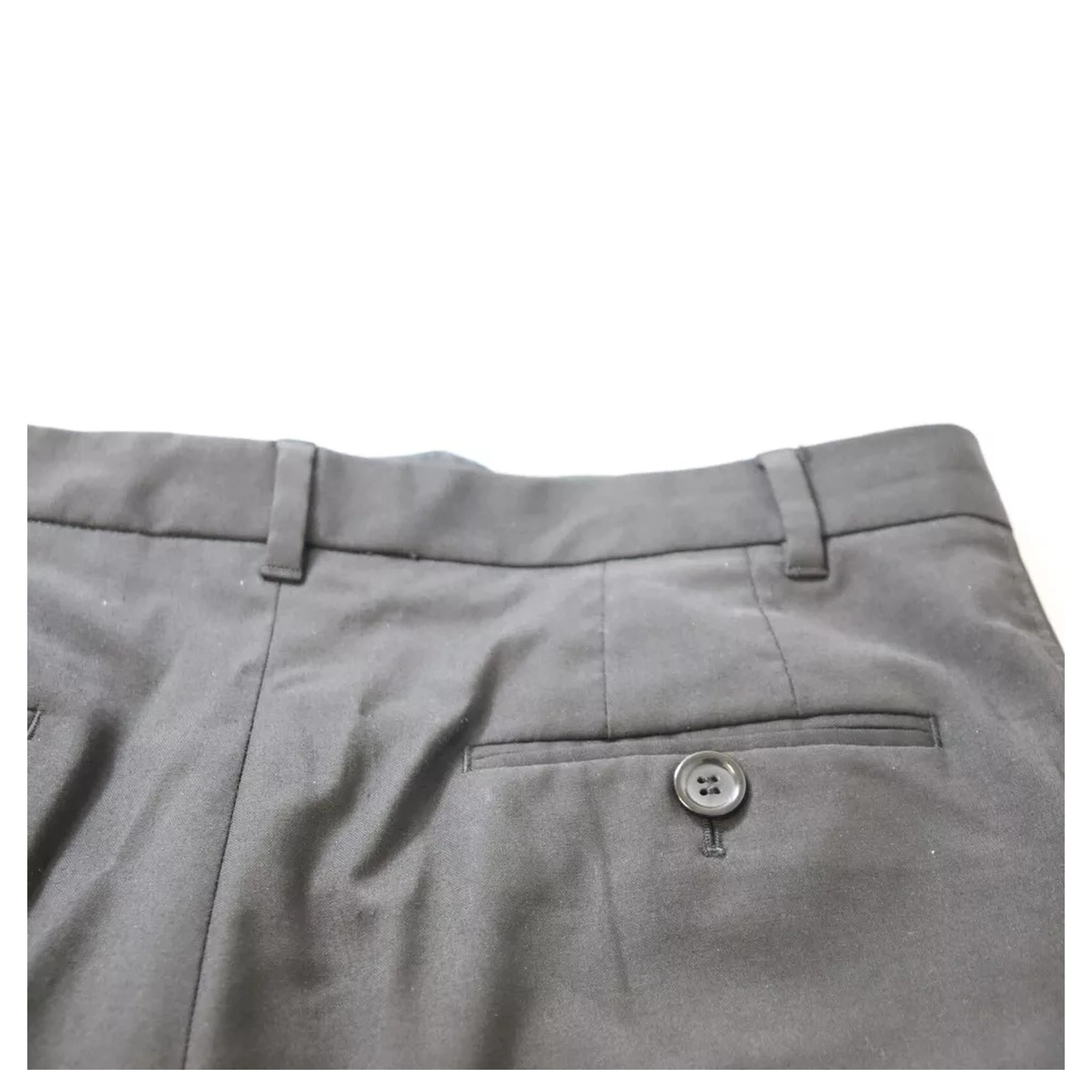 Black High Waist Tapered Trouser Pants