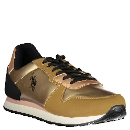 Gold Polyester Sneaker