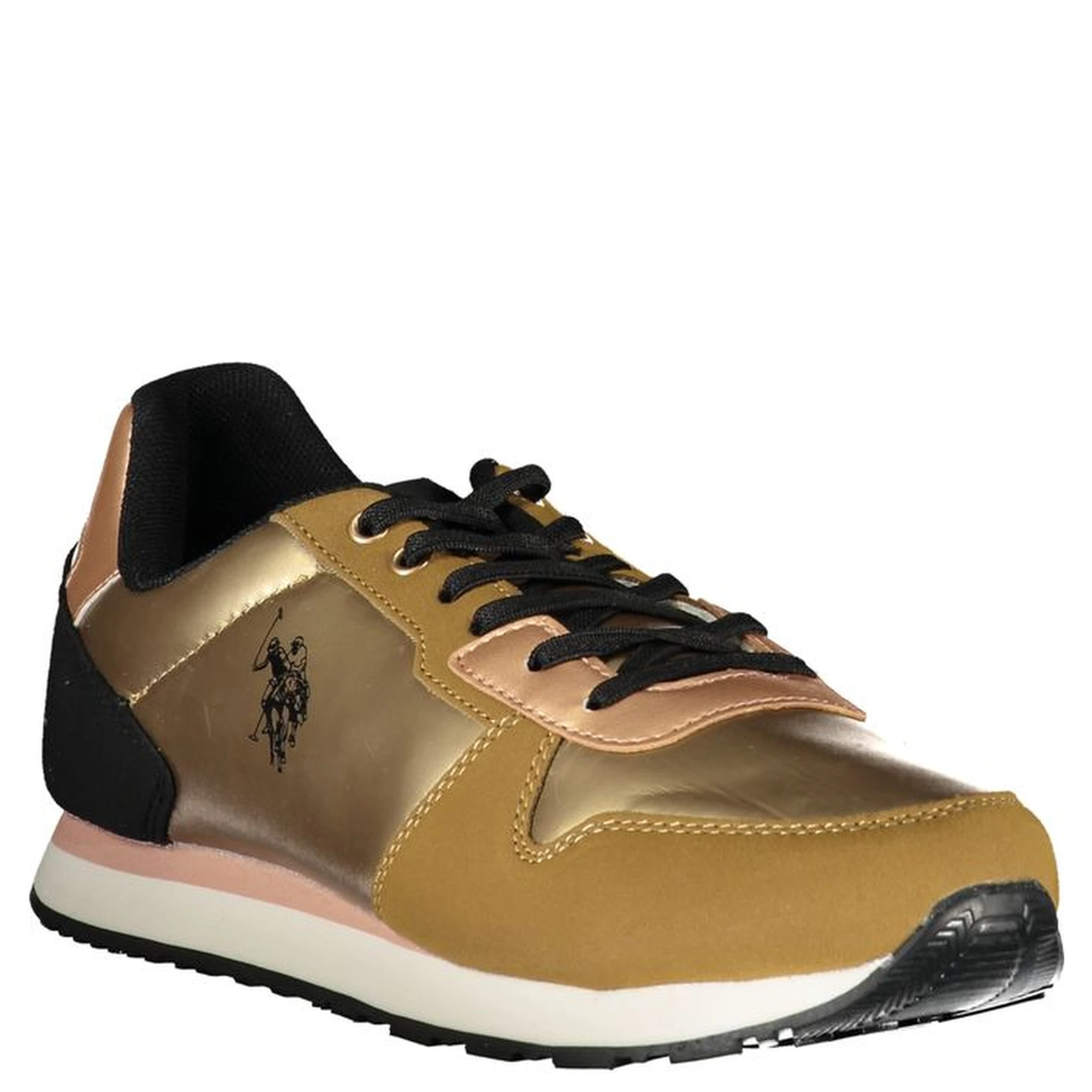 Gold Polyester Sneaker
