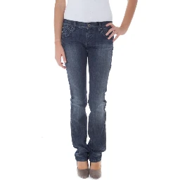 Blue Cotton Jeans Denim