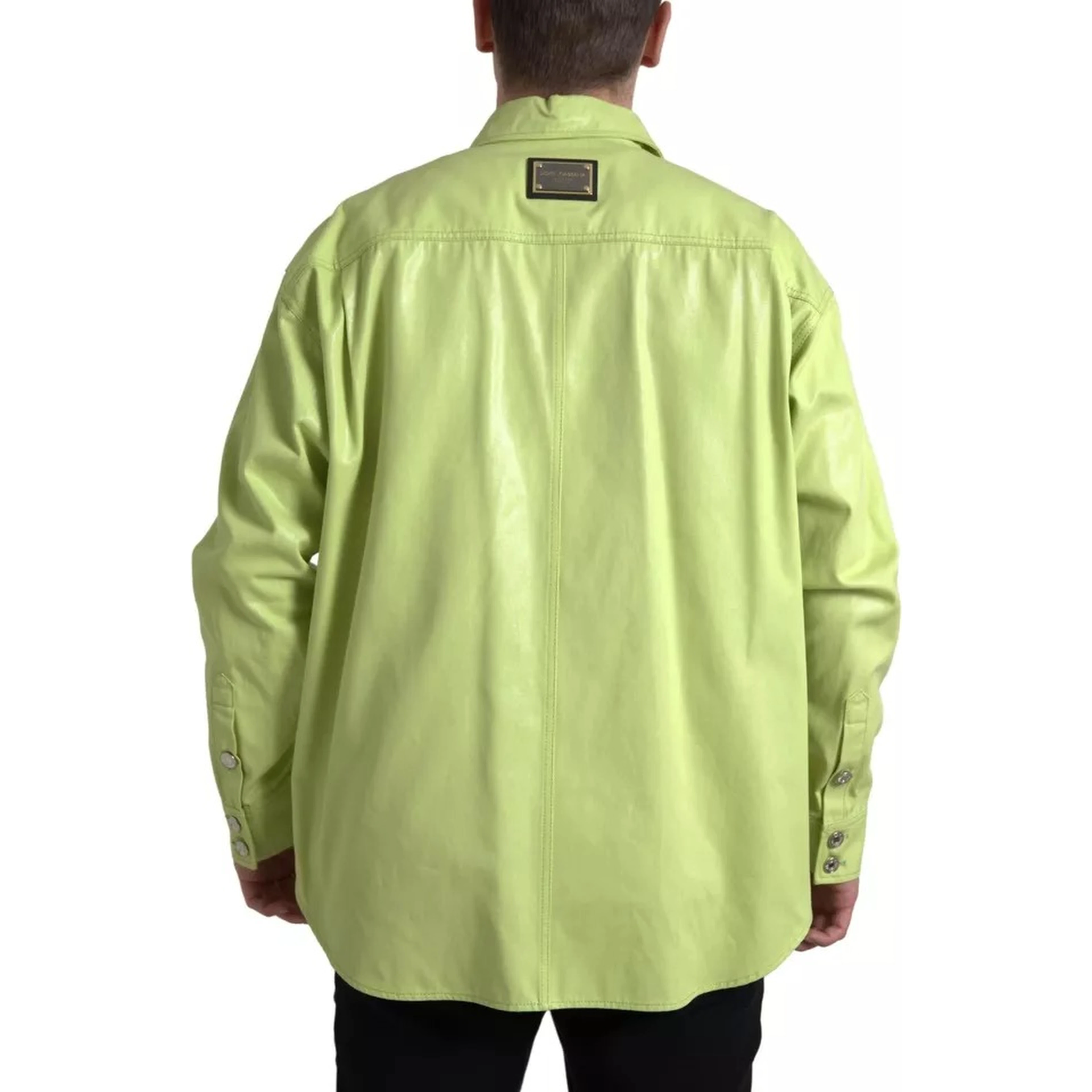 Green Cotton Collared Casual Button Down Shirt