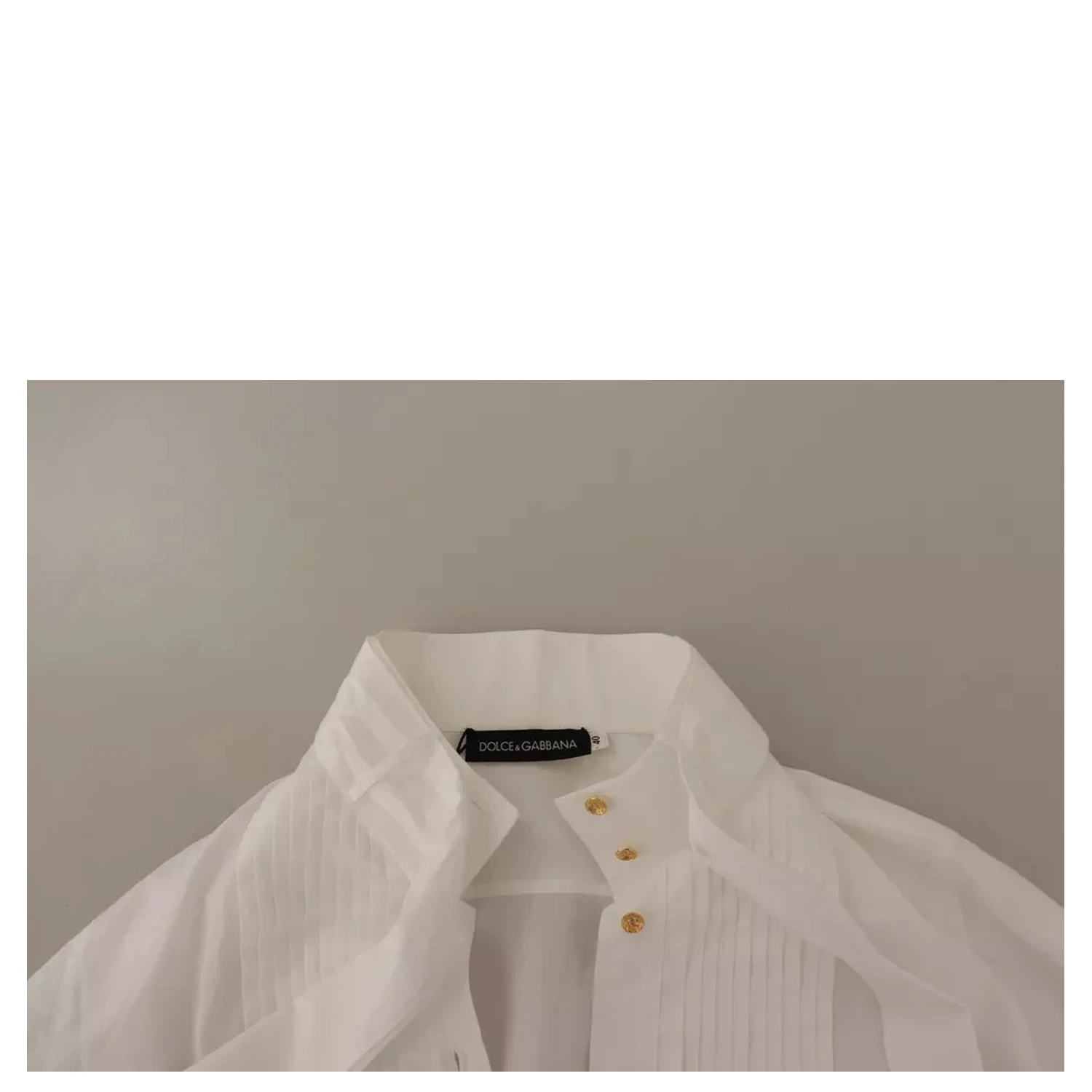 White Cotton Collared Long Sleeves Formal Shirt Top