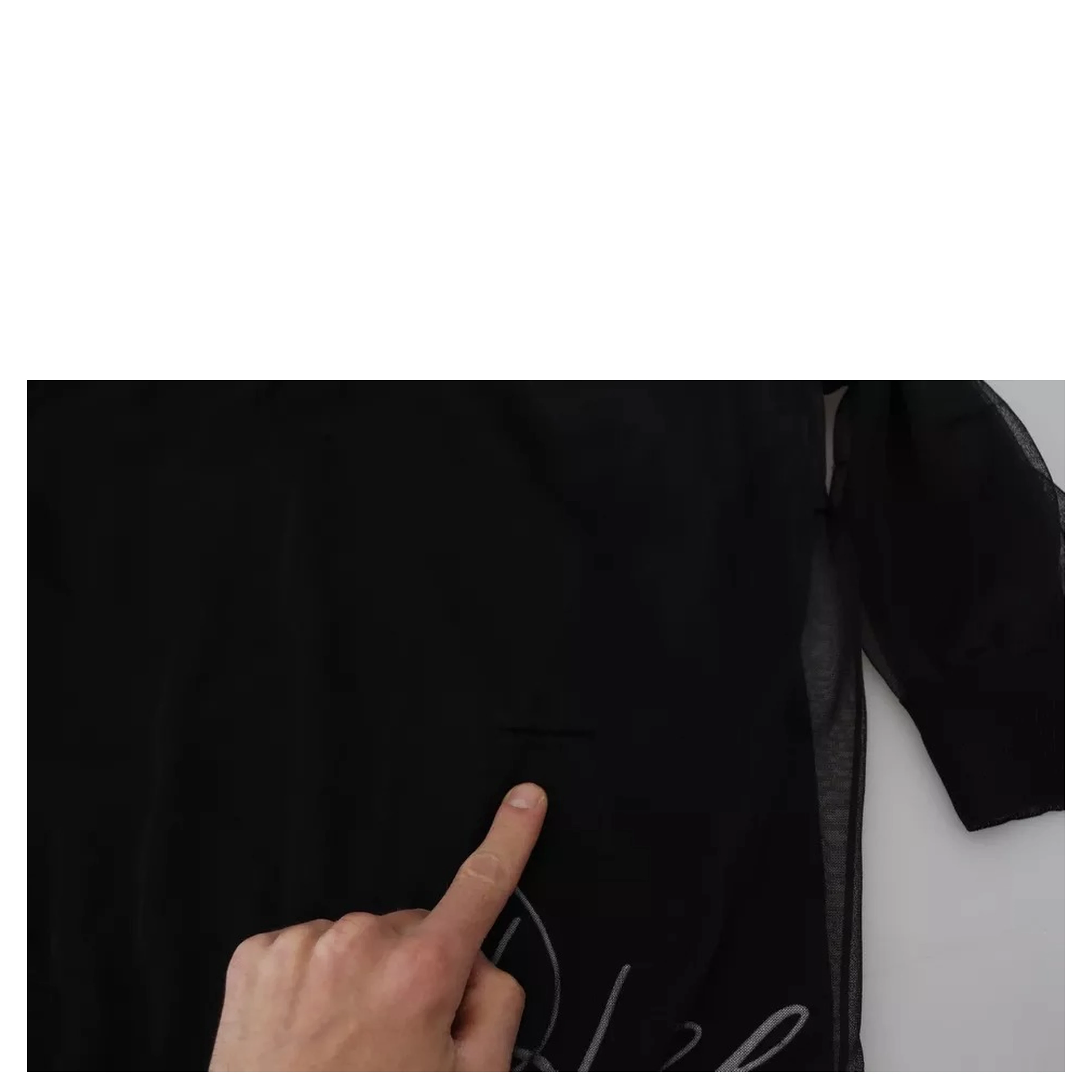 Black Polyester Crewneck Men Pullover Sweater