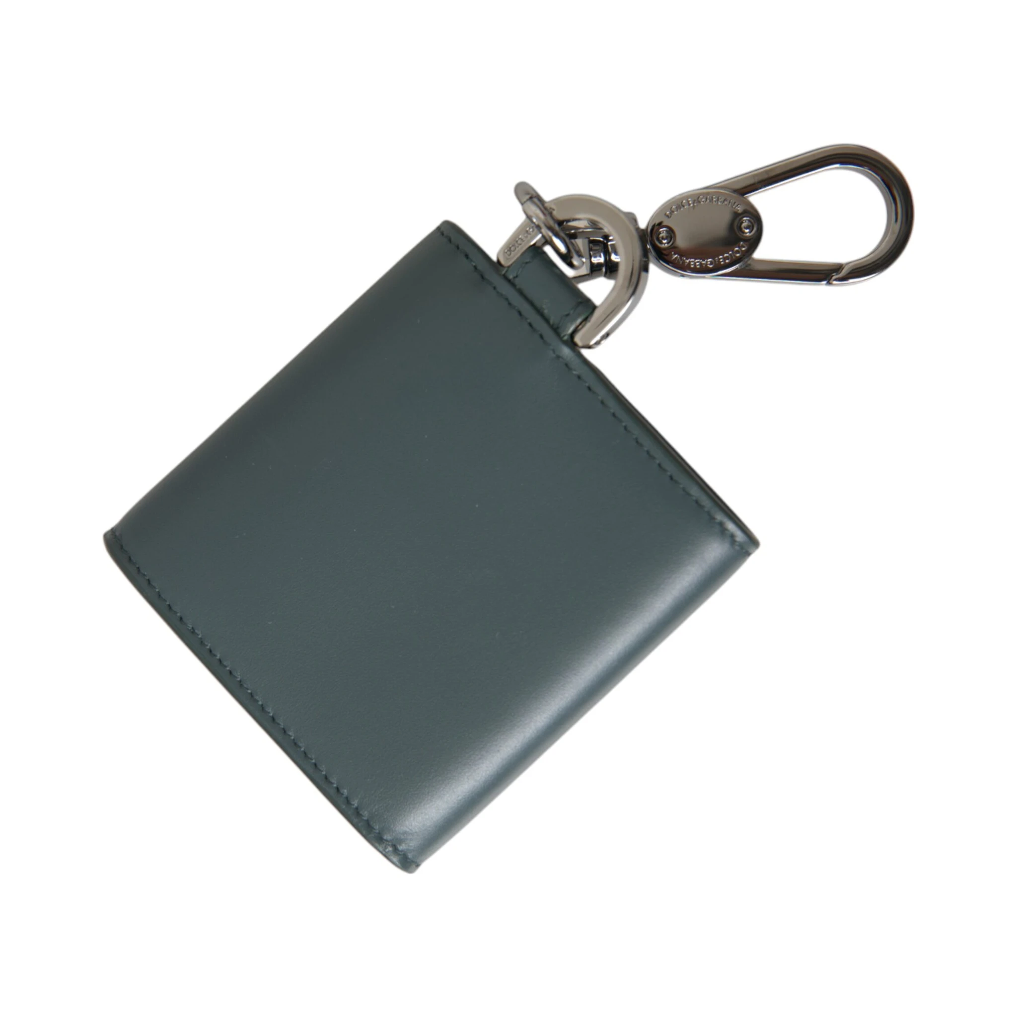 Green Leather DG Logo Keyring Coin Purse Keyring Wallet