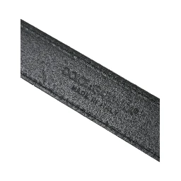 Black Glittered Leather Silver Buckle Belt
