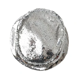 Silver Sequined Nylon Bucket Hat Men