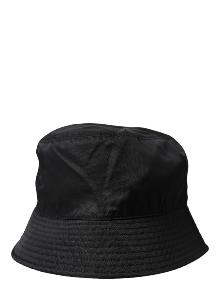 Black Wide Brim Cap Bucket Hat Men