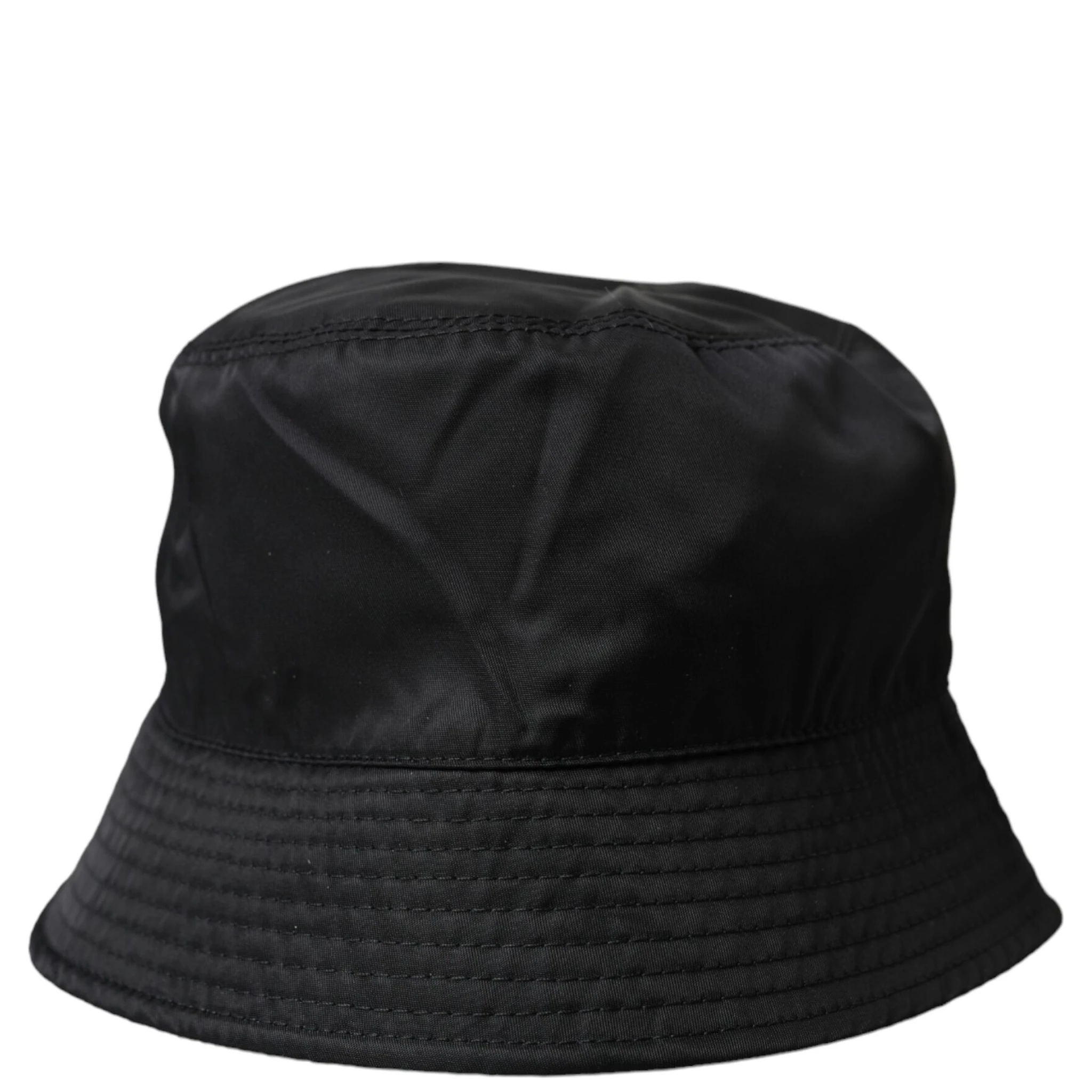 Black Wide Brim Cap Bucket Hat Men
