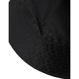 Black Wide Brim Cap Bucket Hat Men
