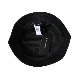 Black Wide Brim Cap Bucket Hat Men