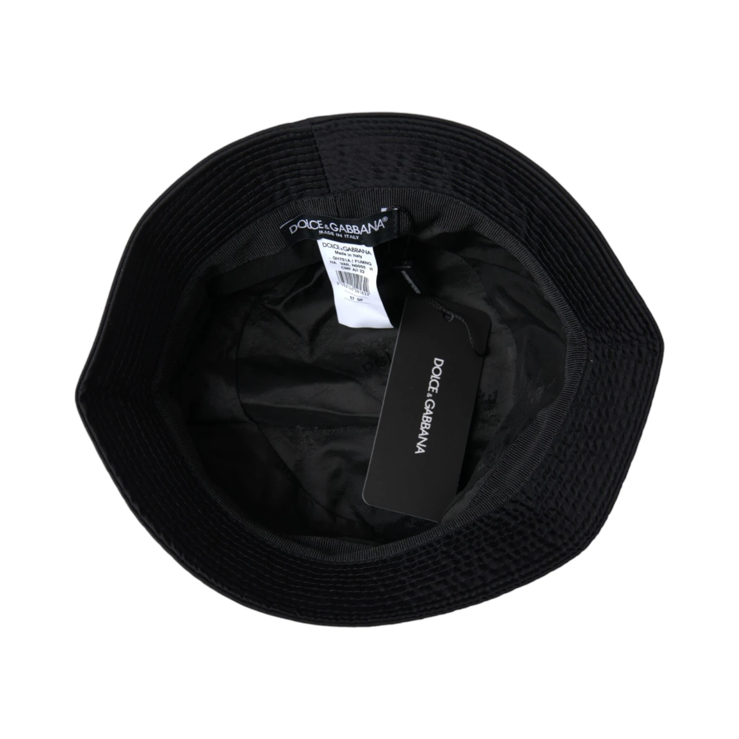 Black Wide Brim Cap Bucket Hat Men