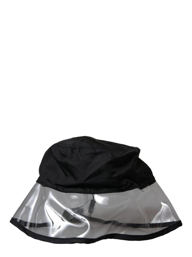 Black Polyester Plastic Bucket Hat Men alternative