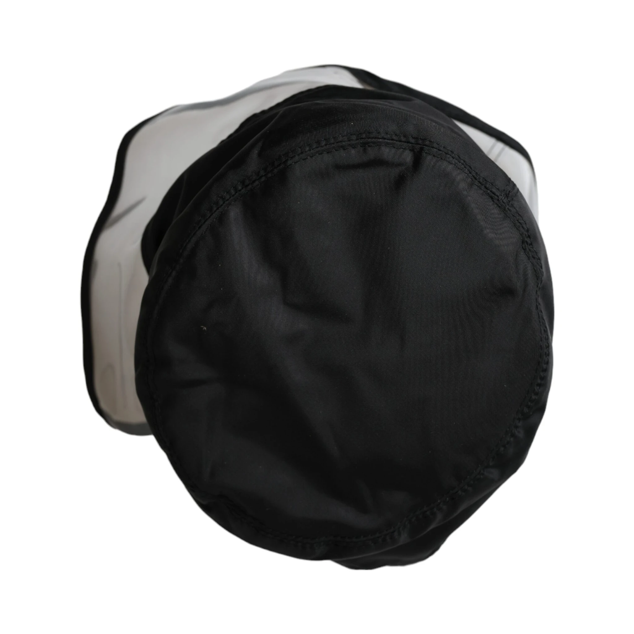 Black Polyester Plastic Bucket Hat Men