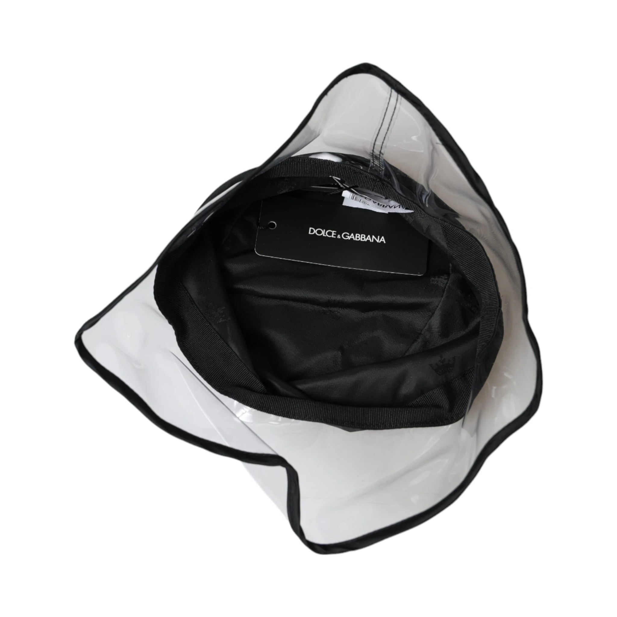 Black Polyester Plastic Bucket Hat Men