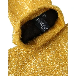 Gold Lurex Fantasia Mid Arm Length Gloves
