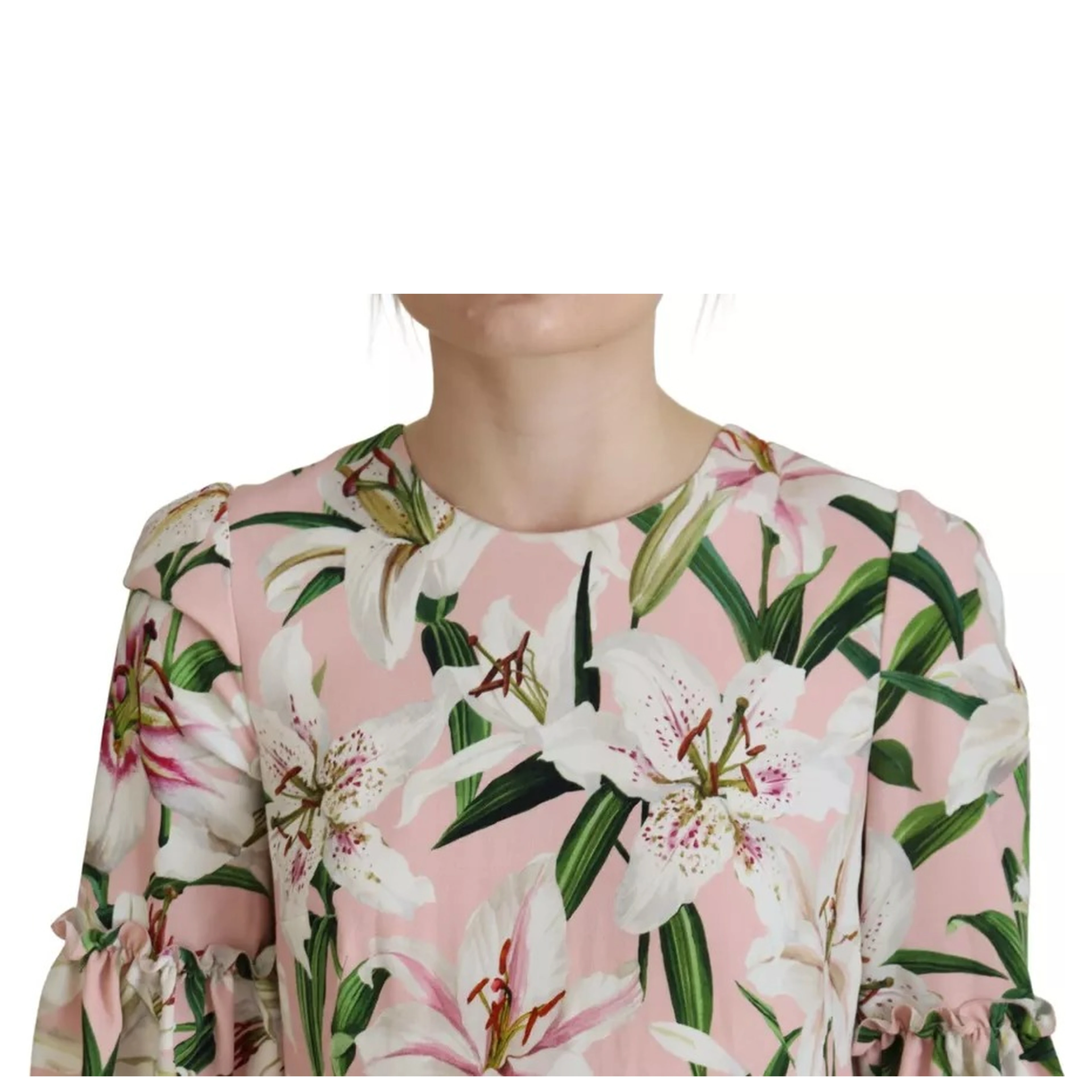 Pink Lily Viscose Sheath Knee Length Dress