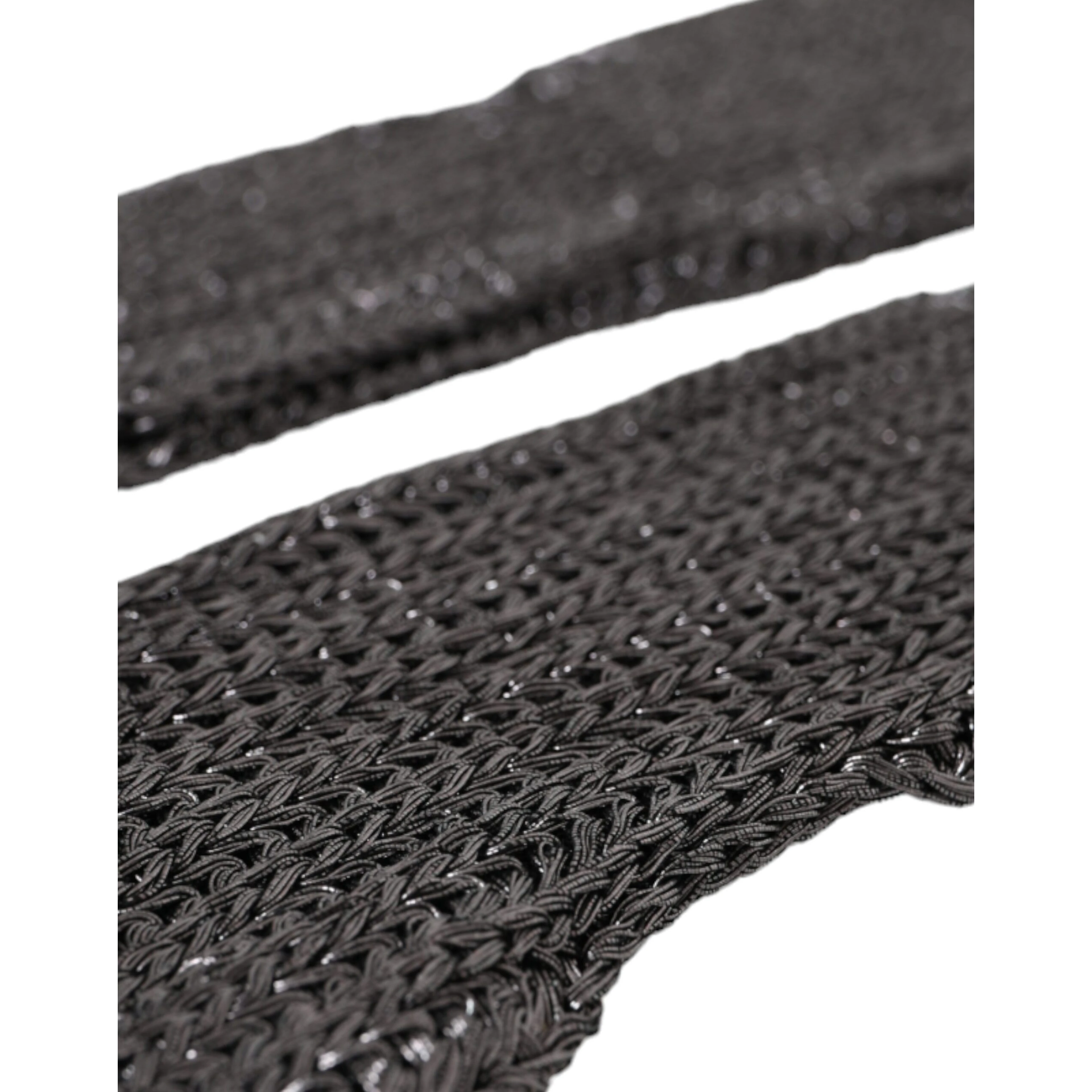 Gray Viscose Knitted Finger Less Gloves