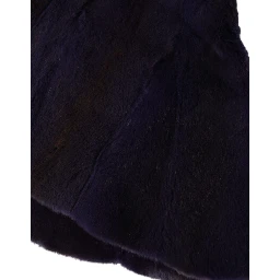 Black Weasel Fur Whole Head Wrap Hat
