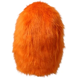 Orange Faux Fur Whole Head Wrap Hat