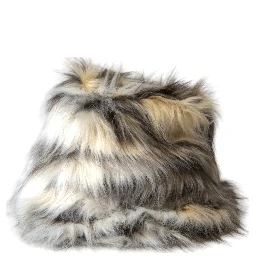 Multicolor Acrylic Fur Women Bucket Hat