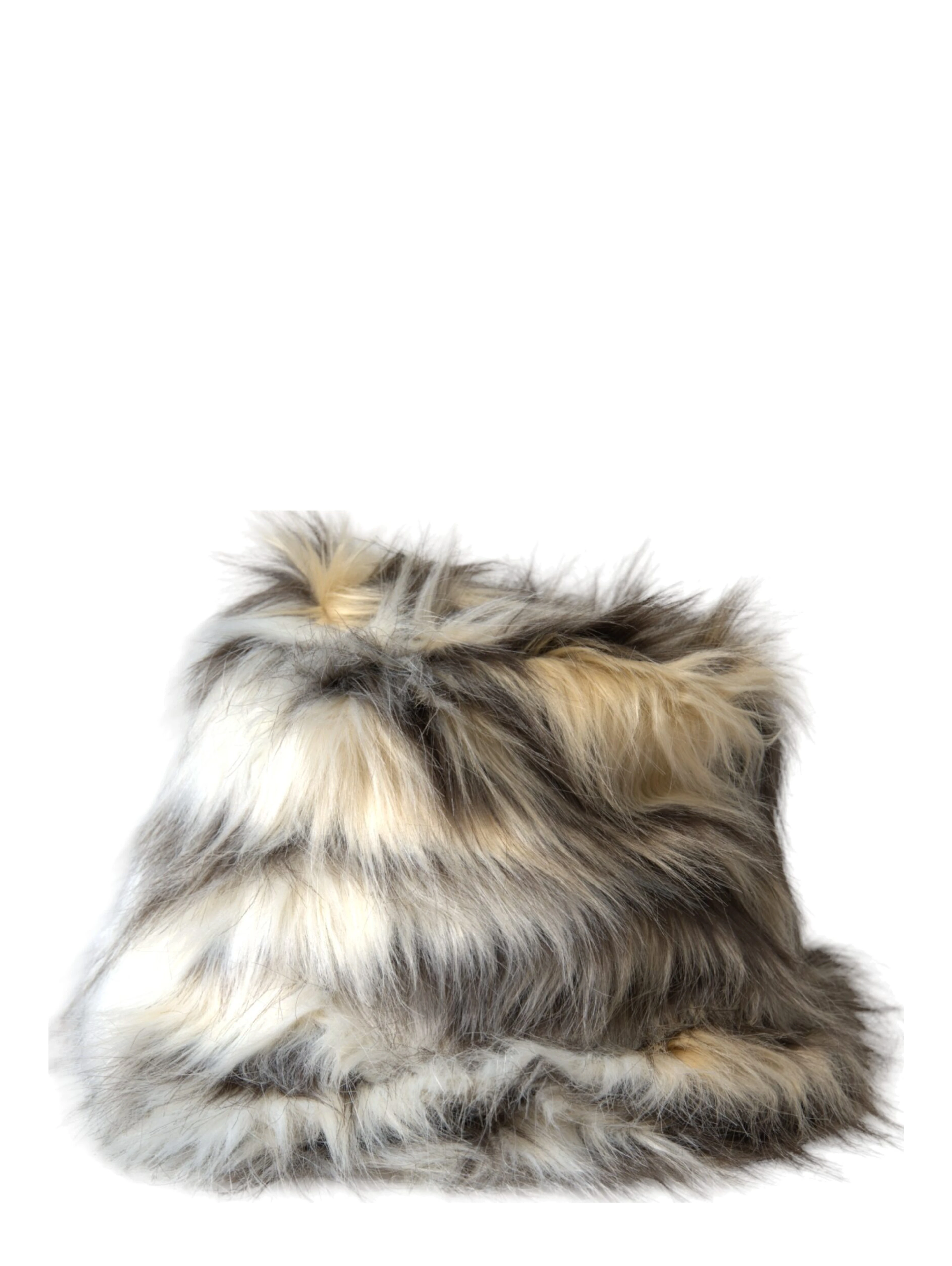 Multicolor Acrylic Fur Women Bucket Hat
