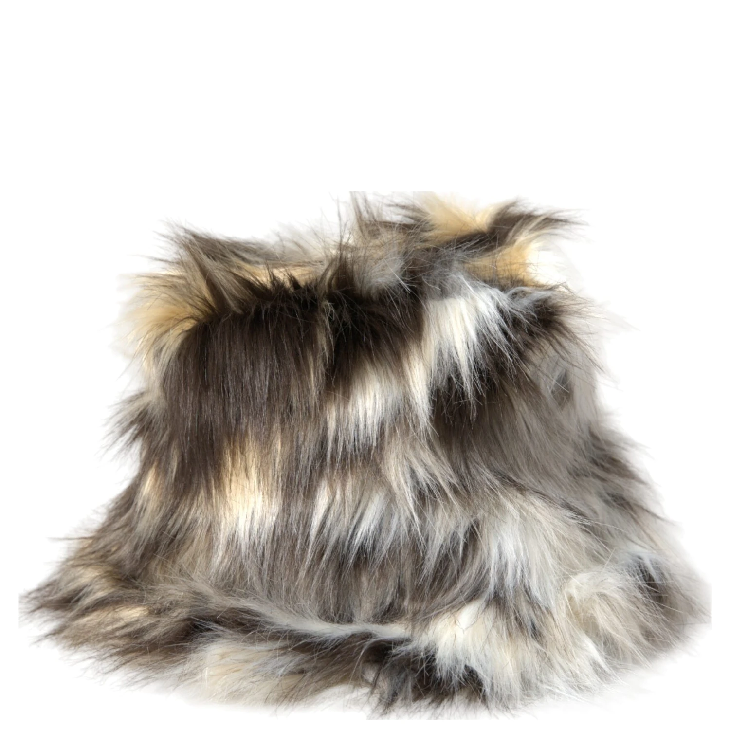 Multicolor Acrylic Fur Women Bucket Hat