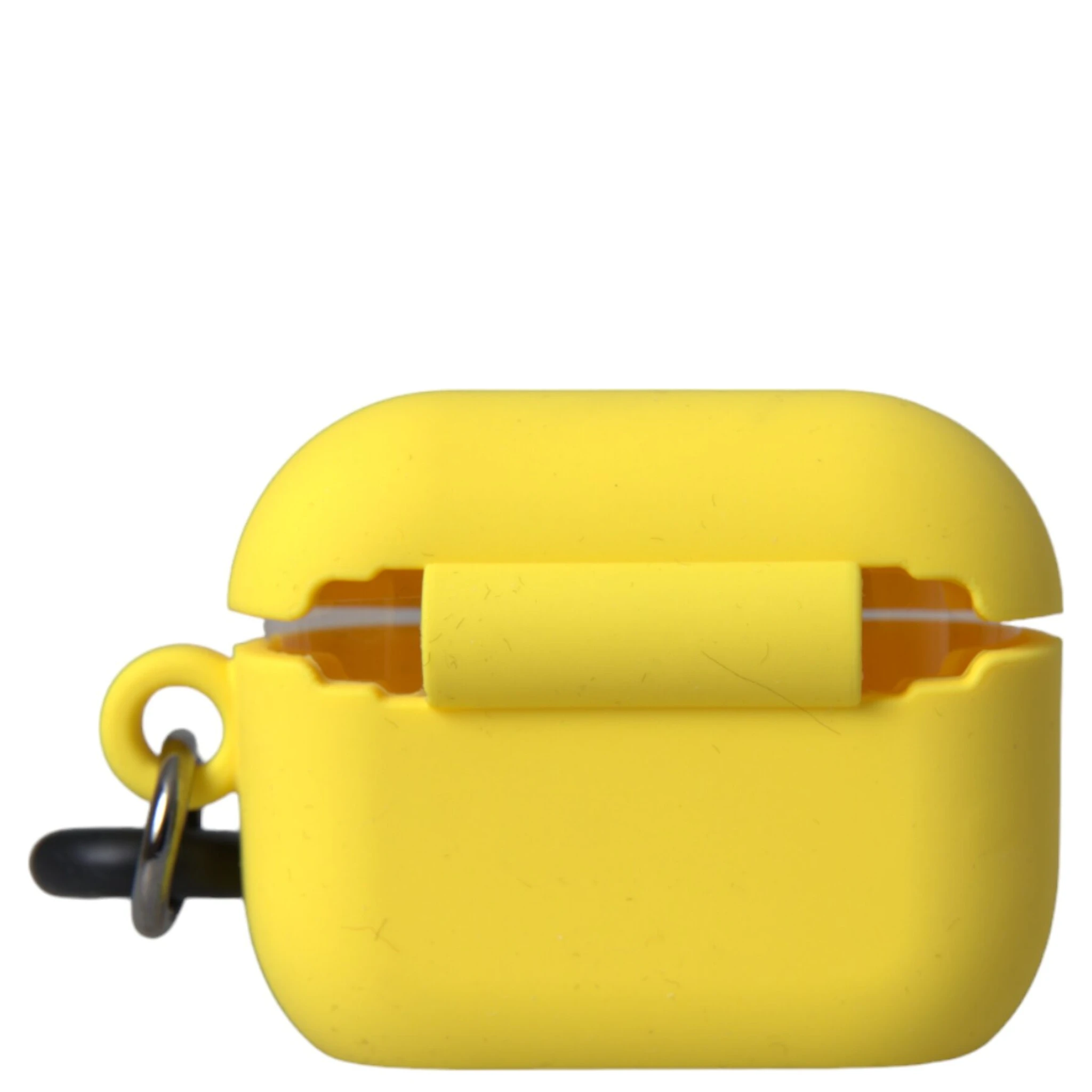 Yellow Silicone Logo Embossed Airpods Case
