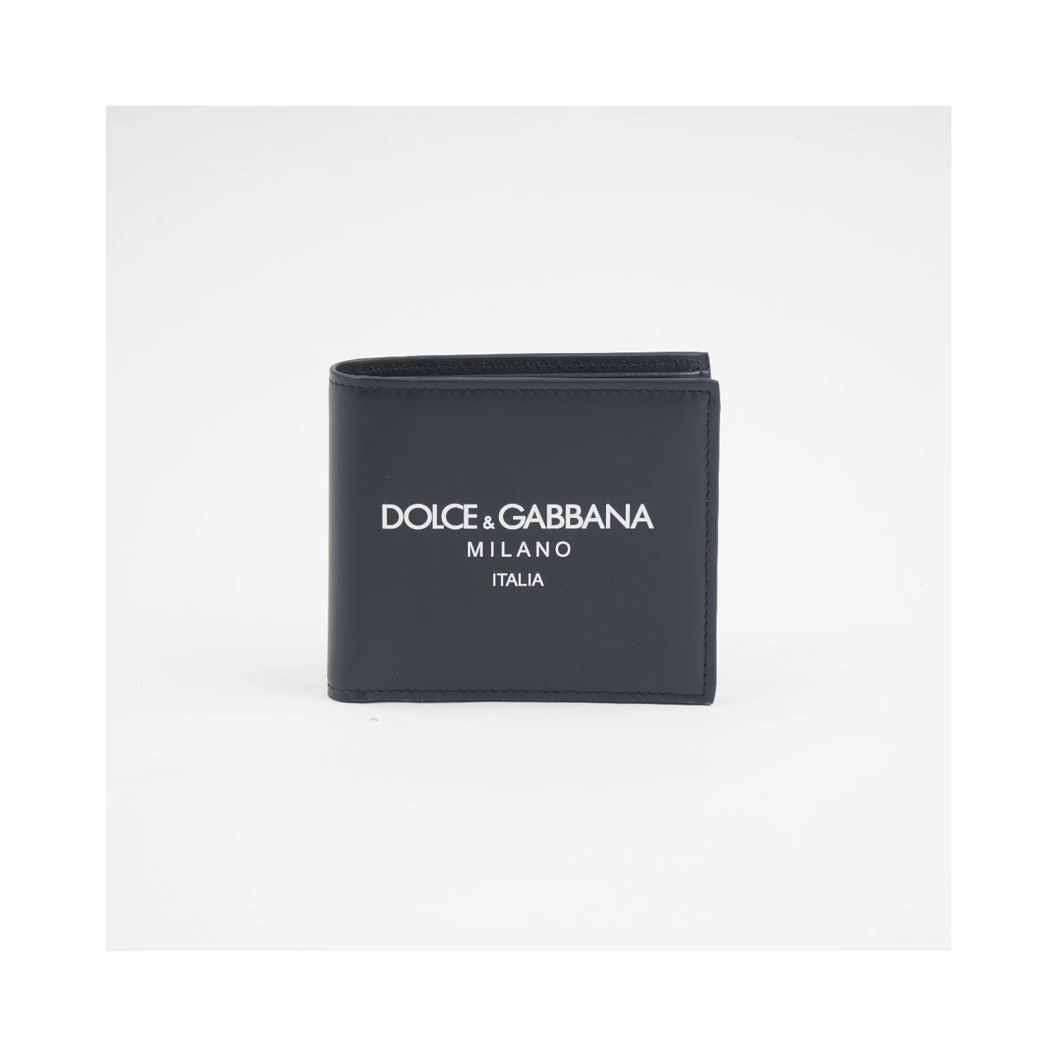 Embossed-logo leather wallet