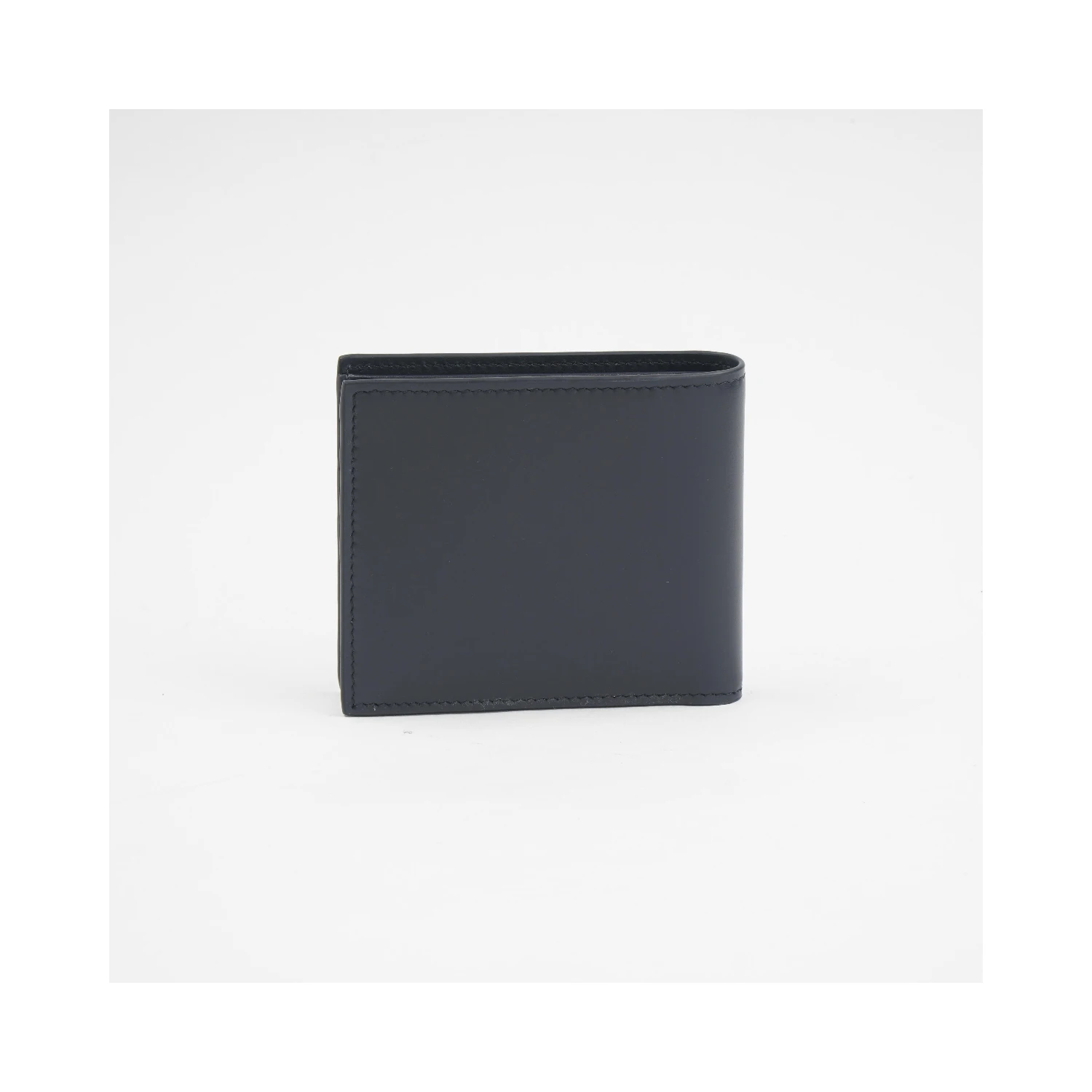 Embossed-logo leather wallet