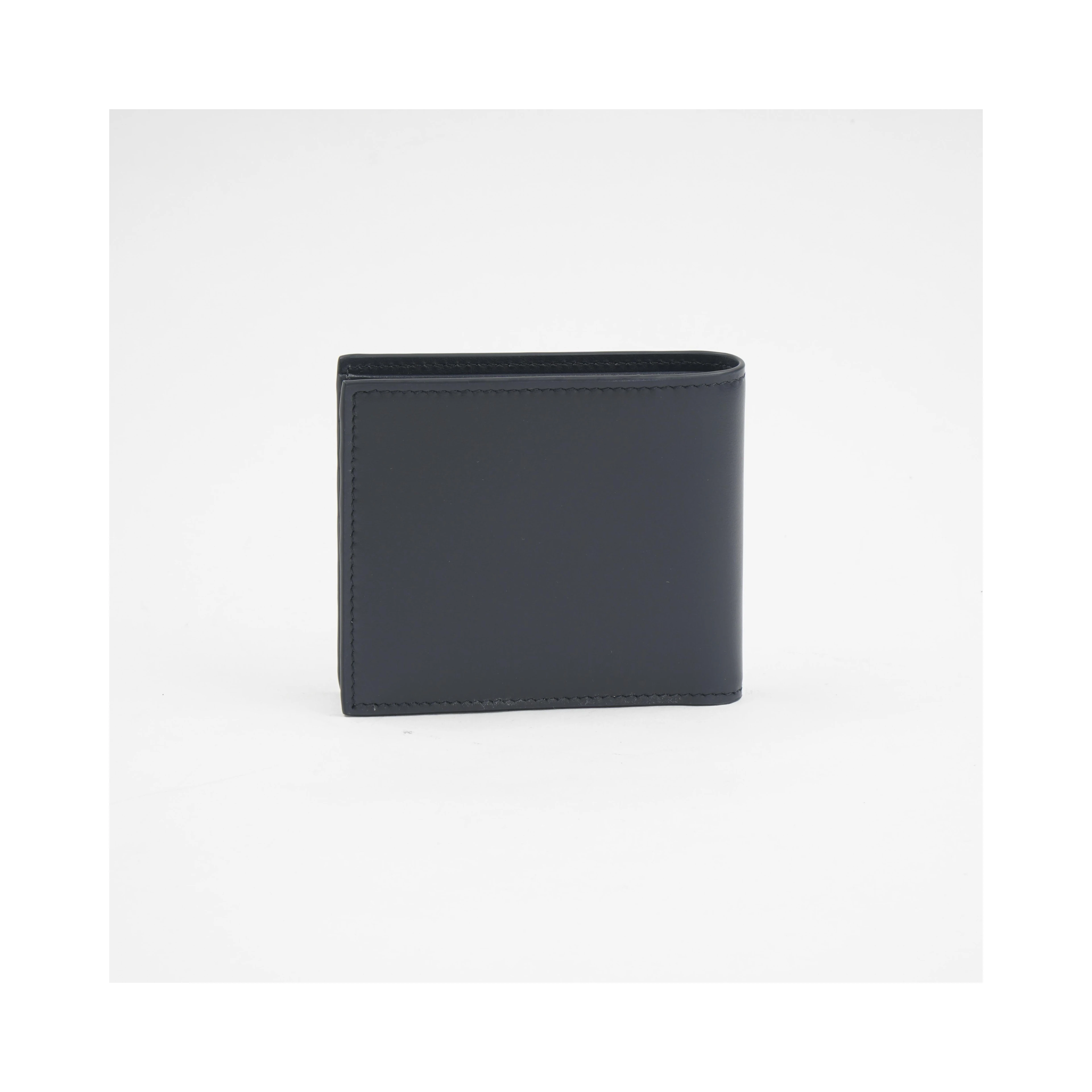 Embossed-logo leather wallet