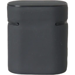 Black White Silicone Embossed Logo Airpods Case