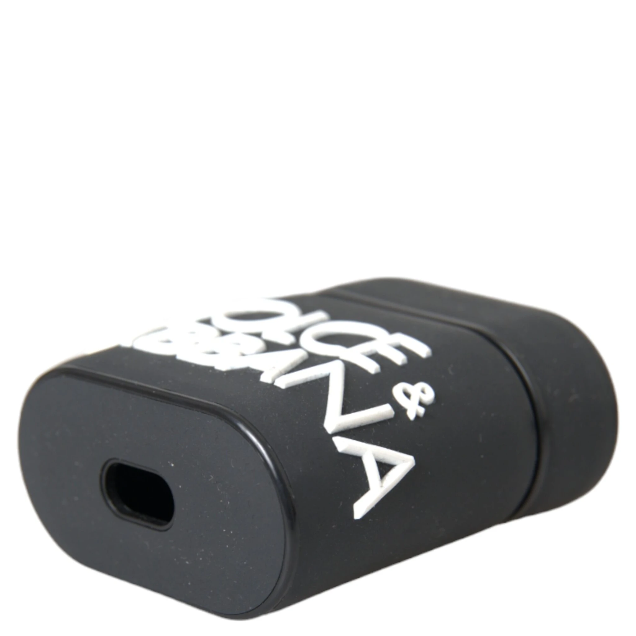 Black White Silicone Embossed Logo Airpods Case