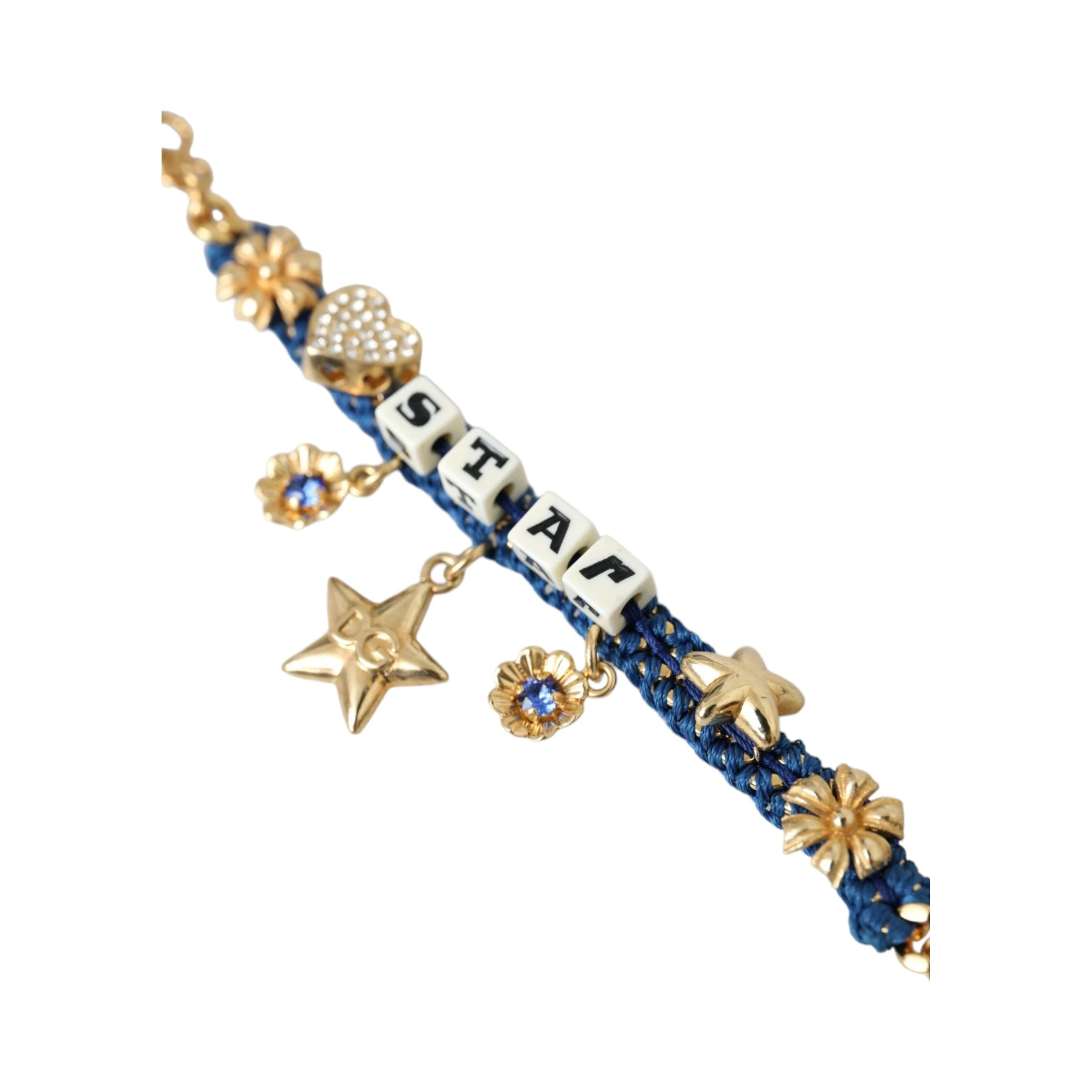 Gold Tone Brass Chain Star Fashion Bracelet