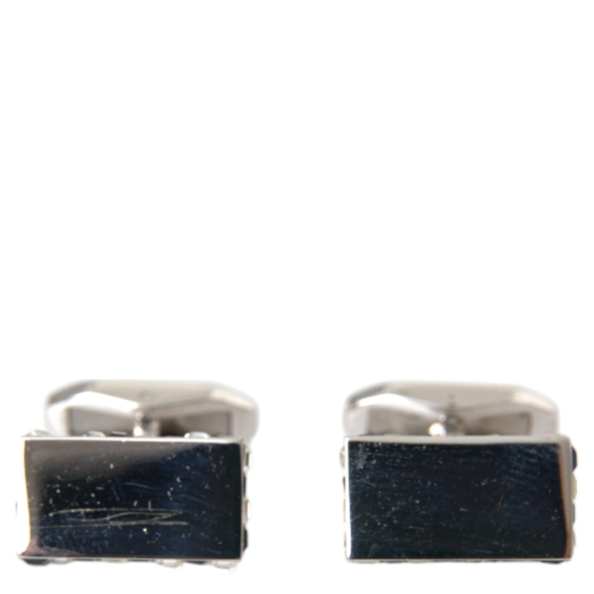 Silver Plated Metal Brass Pin Men Cufflinks