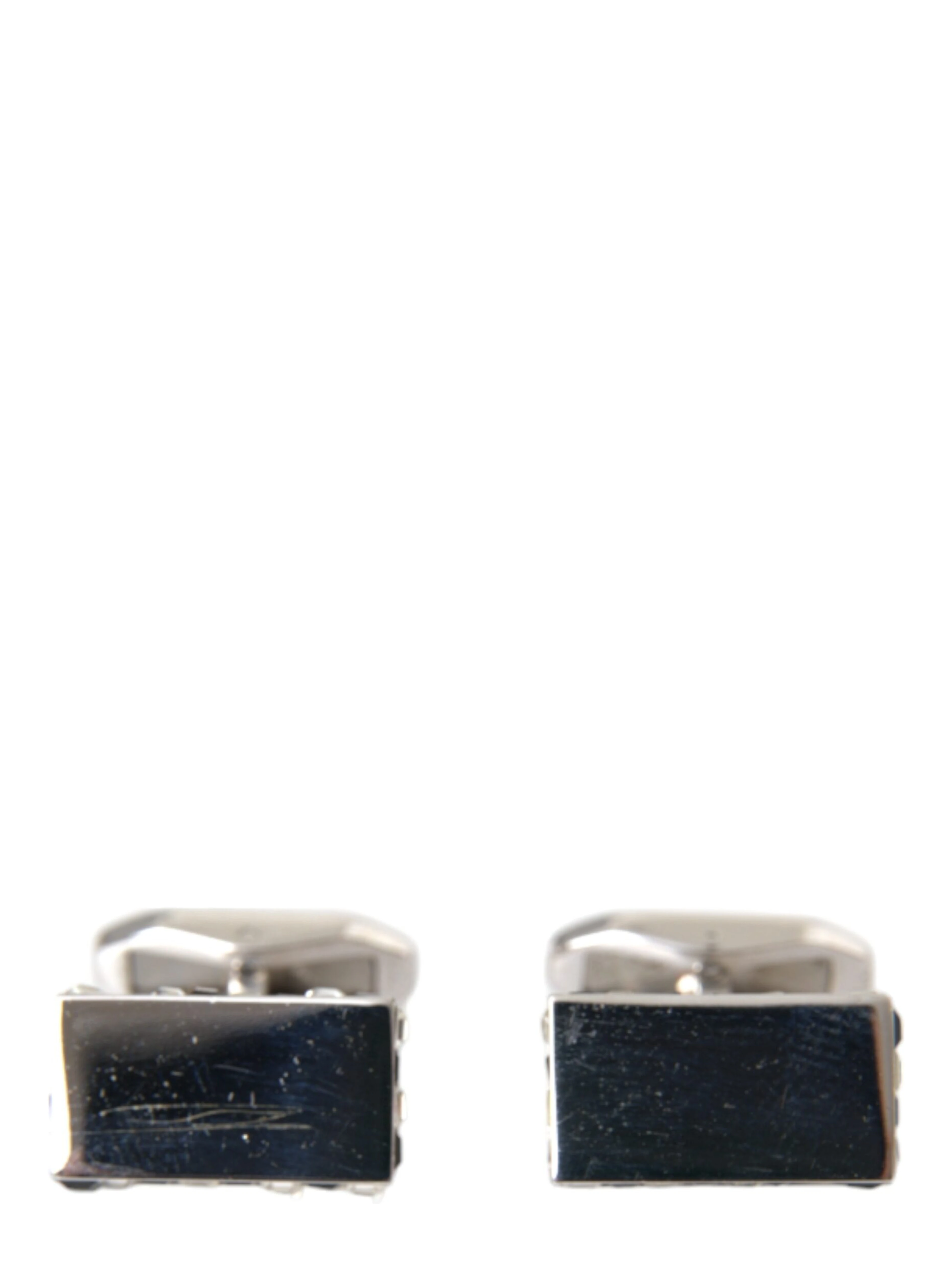 Silver Plated Metal Brass Pin Men Cufflinks