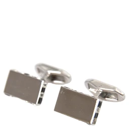 Silver Plated Metal Brass Pin Men Cufflinks