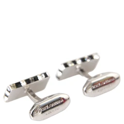 Silver Plated Metal Brass Pin Men Cufflinks