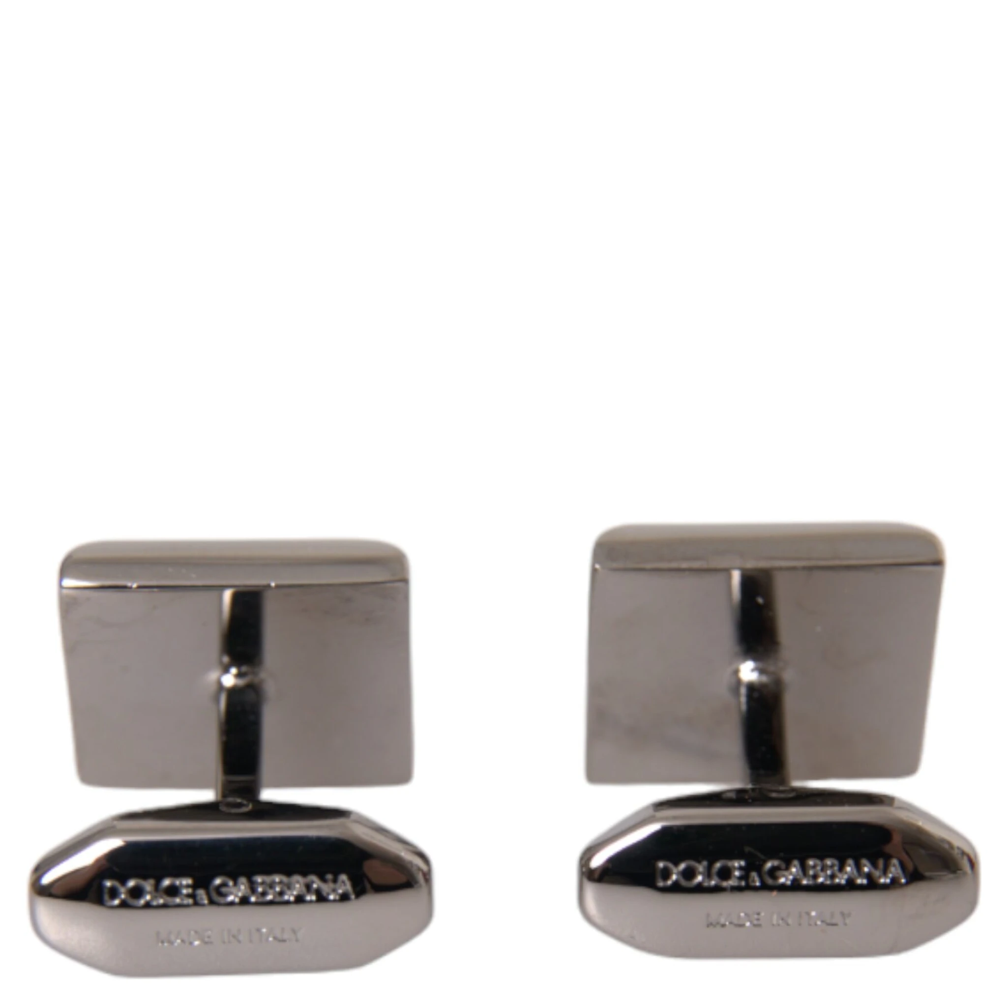 Silver Plated Brass Pin Crystal Cufflinks