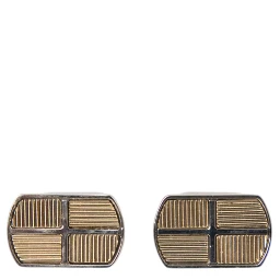 Silver Gold Plated Metal Brass Pin Cufflinks