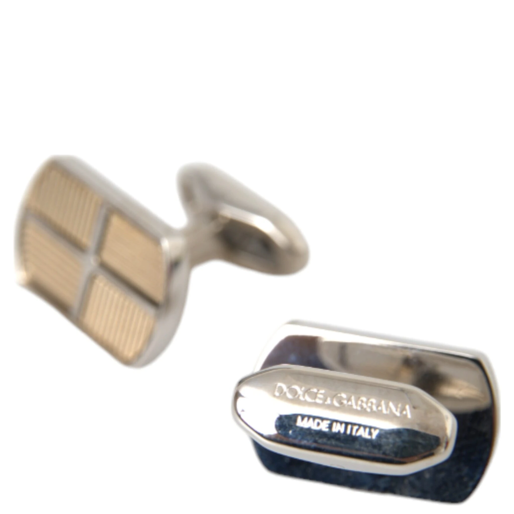 Silver Gold Plated Metal Brass Pin Cufflinks