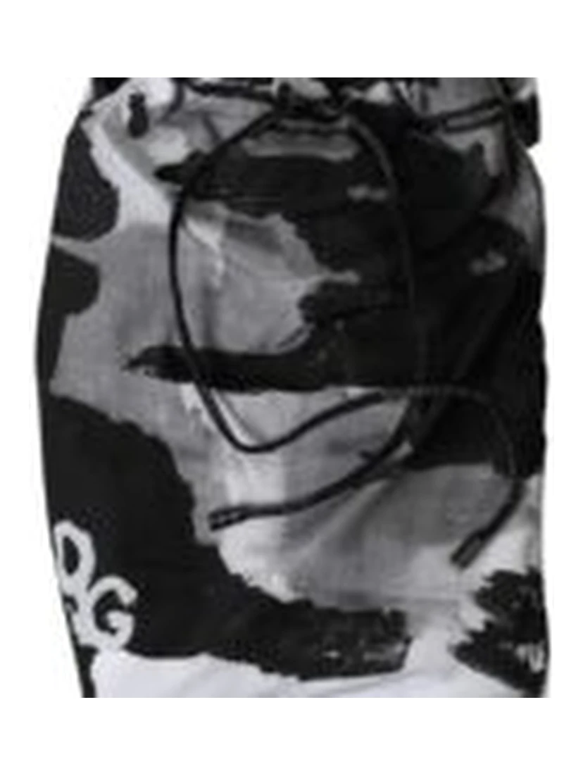 Multicolor Camouflage DG Logo Beachwear Shorts Swimwear