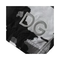 Multicolor Camouflage DG Logo Beachwear Shorts Swimwear